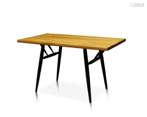 Ilmari Tapiovaara (1914-1999), a 'Pirkka' dining table for Laukaan Puu c.1955, stamped to