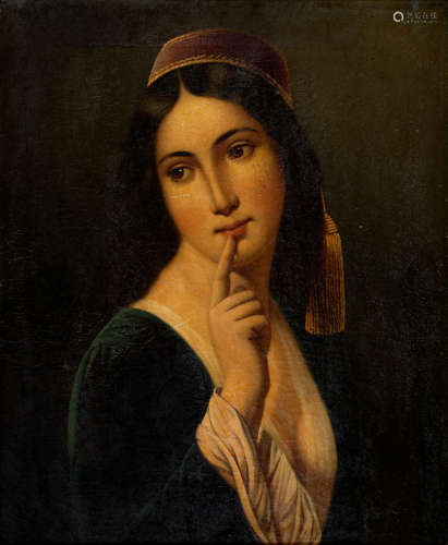 Greek beauty 52 x 43 cm. French Schoolcirca 1840