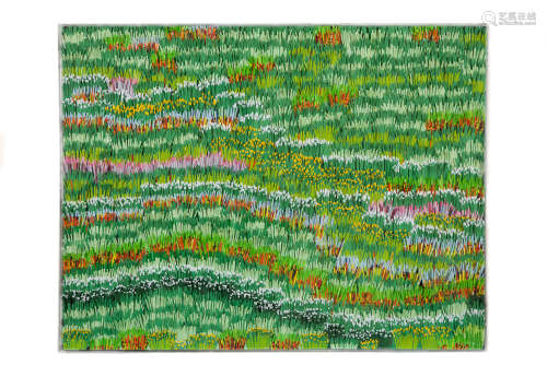 Field  96.5 x 126.5 cm. Pavlos(Dionysopoulos) (Greek, born 1930)