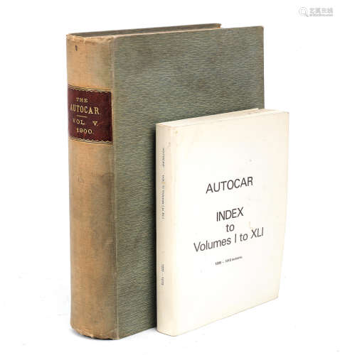 The Autocar; bound Volume V for 1900,