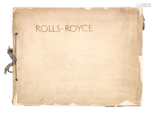 A Rolls-Royce sales catalogue for 40/50Hp Six Cylinder models, January 1914,