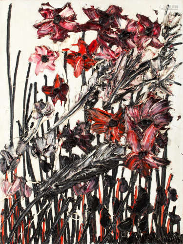 Fleurs 81 x 60 cm. Thanos Tsingos(Greek, 1914-1965)