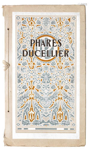 A French sales brochure for 'Phares Ducellier' lamps, 1912,