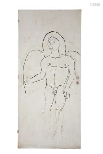 Eros  202.5 x 92 x 4.5 cm. Yiannis Tsarouchis(Greek, 1910-1989)
