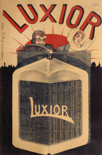 A rare 'Luxior' advertising poster after Henri Privat Livemont, circa 1913,