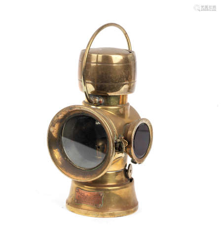 A Lucas No.632 number-plate lamp,