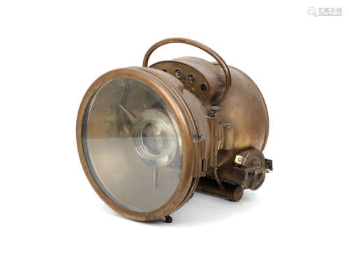 A large B.R.C. Alpha No.235 self-generating headlamp, French,