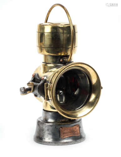 A rare Edge's Motor Lamp, circa 1908,