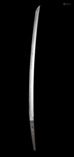 A shinto katana (long sword) blade  Attributed to Higo no daijo Sadakuni, Edo period (1615-1868), late 16th/early 17th century