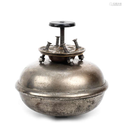 A Clarion floor-mounting two-tone warning bell, American,