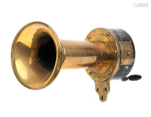 A Bleriot Klaxon Mechanique horn, French, circa 1906,