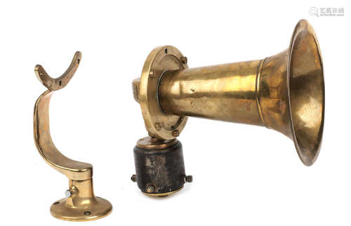 An electric Klaxon horn by the Lovell-McConnell Manufacturing Co. of Newark, New Jersey,