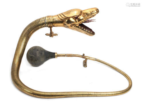 A Boa Constrictor bulb horn, patented 1907,