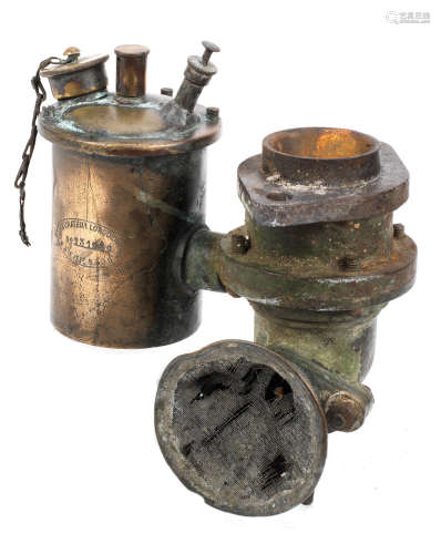 A bronze Longuemare carburettor, French,