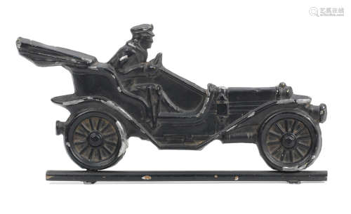 A weather vane car decoration, American 1910s,