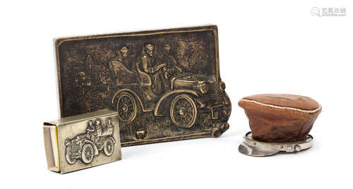 Three veteran motoring collectables,