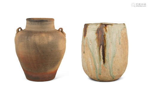 Two earthenware vessels   By Makuzu Kozan I (1842-1916), Meiji (1868-1912) or Taisho (1912-1926) era, early 20th century