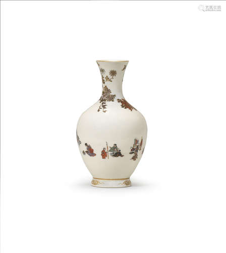 A Satsuma ovoid vase  By Yabu Meizan (1853-1934), Meiji era (1868-1912), late 19th/early 20th century