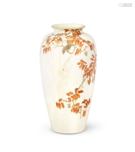 A Satsuma ovoid Vase   By Yabu Meizan (1853-1934), Meiji era (1868-1912), late 19th/early 20th century