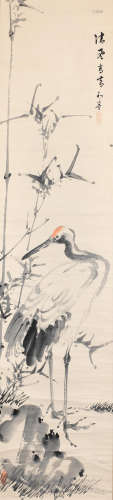 Taki Katei (1830-1901) Crane and Bamboo  Edo period (1615-1868) or Meiji era (1868-1912), second half of the 19th century