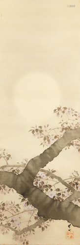 Kikuchi Hobun (1862-1918) Cherry Blossom at Sunrise  Meiji (1868-1912) or Taisho (1912-1926) era, early 20th century