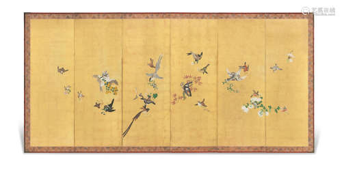 Artist Unknown Birds and Flowers  Meiji (1868-1912) or Taisho (1912-1926) era, early 20th century