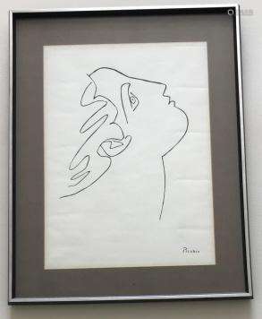Framed Pablo Picasso Lithograph Print