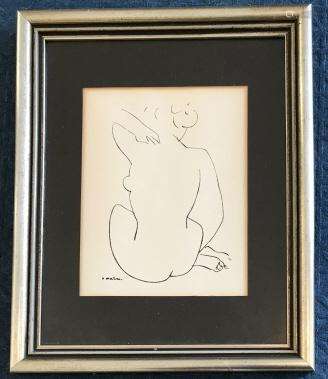 Framed Henri Matisse Lithograph Print