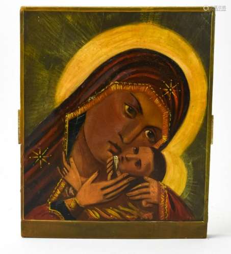 Antique 19C Icon of Korsyn Mother of God
