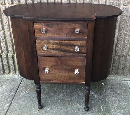 Antique Martha Washington Style Sewing Cabinet