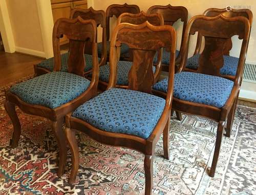 8 English Regency Style Dining Chairs