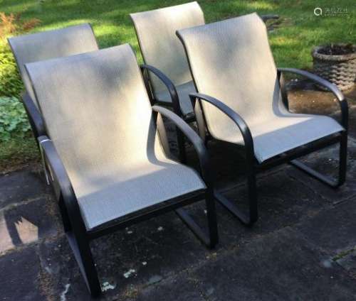 4 Contemporary Treasure Garden Outdoor Arm Chairs