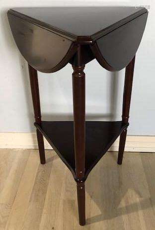 Regency Style Triangular Drop Leaf Side Table