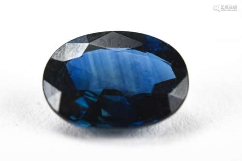 Oval Cut 2 Carat Blue Sapphire Loose Stone