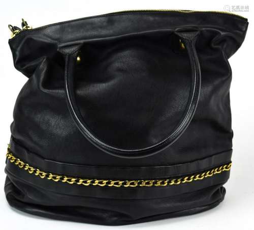 Large Chloe Black Leather Hobo Purse / Handbag
