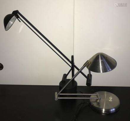 2 Adjustable Height Modern Desk Lamps