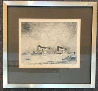 Steamboat Print - Robert E Lee & Nactchez