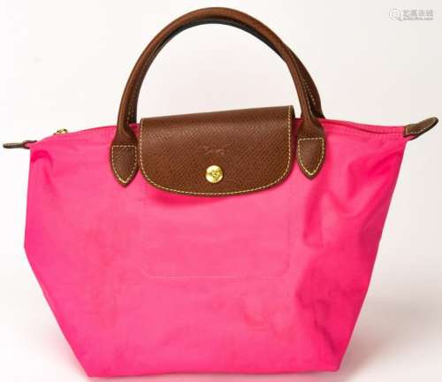 Longchamp Leather & Nylon Handbag / Purse