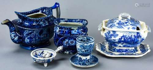 Collection Blue & White Ironstone Serveware Pieces