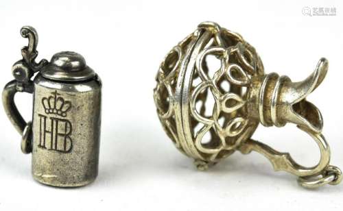 Two Vintage Sterling Silver Charms Ewer & Stein