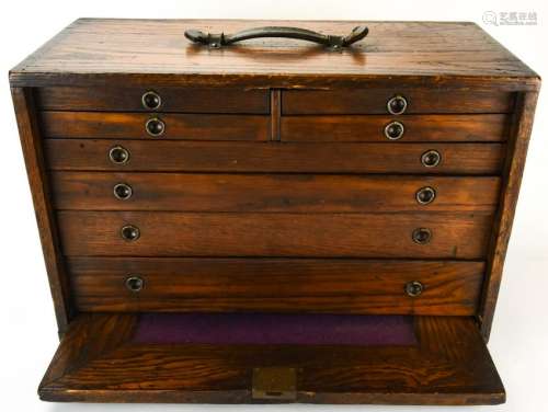 Antique Multi Drawer Collectors Chest / Cabinet