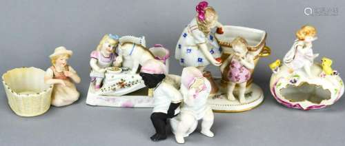 Collection Vintage Porcelain Figurines of Children