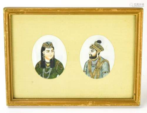 Antique 19th C Indo Persian Portrait Painting