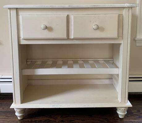 Contemporary White Console Cabinet / Table