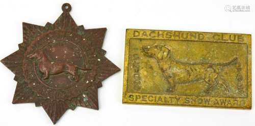 Two Vintage Dachshund Club of America Medals