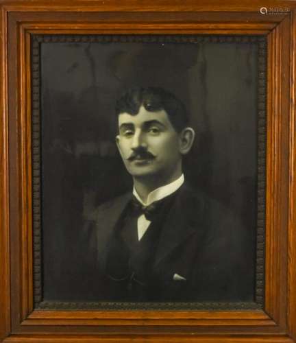 Large Photo Victorian Gentleman, Period Frame