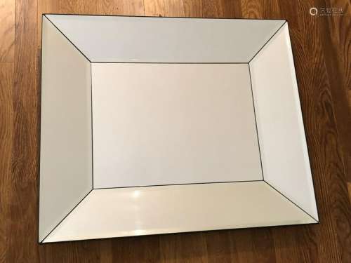 Contemporary Mirrored Framed Beveled Mirror