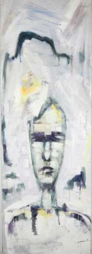 Abstract Oil Painting of Male Bust