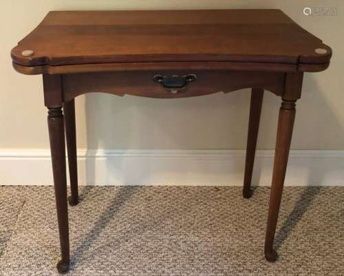Antique Flip Top Card / Occasional Table