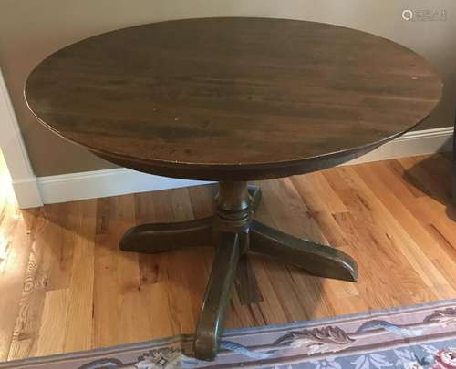 Contemporary Round Pedestal Base Dining Table